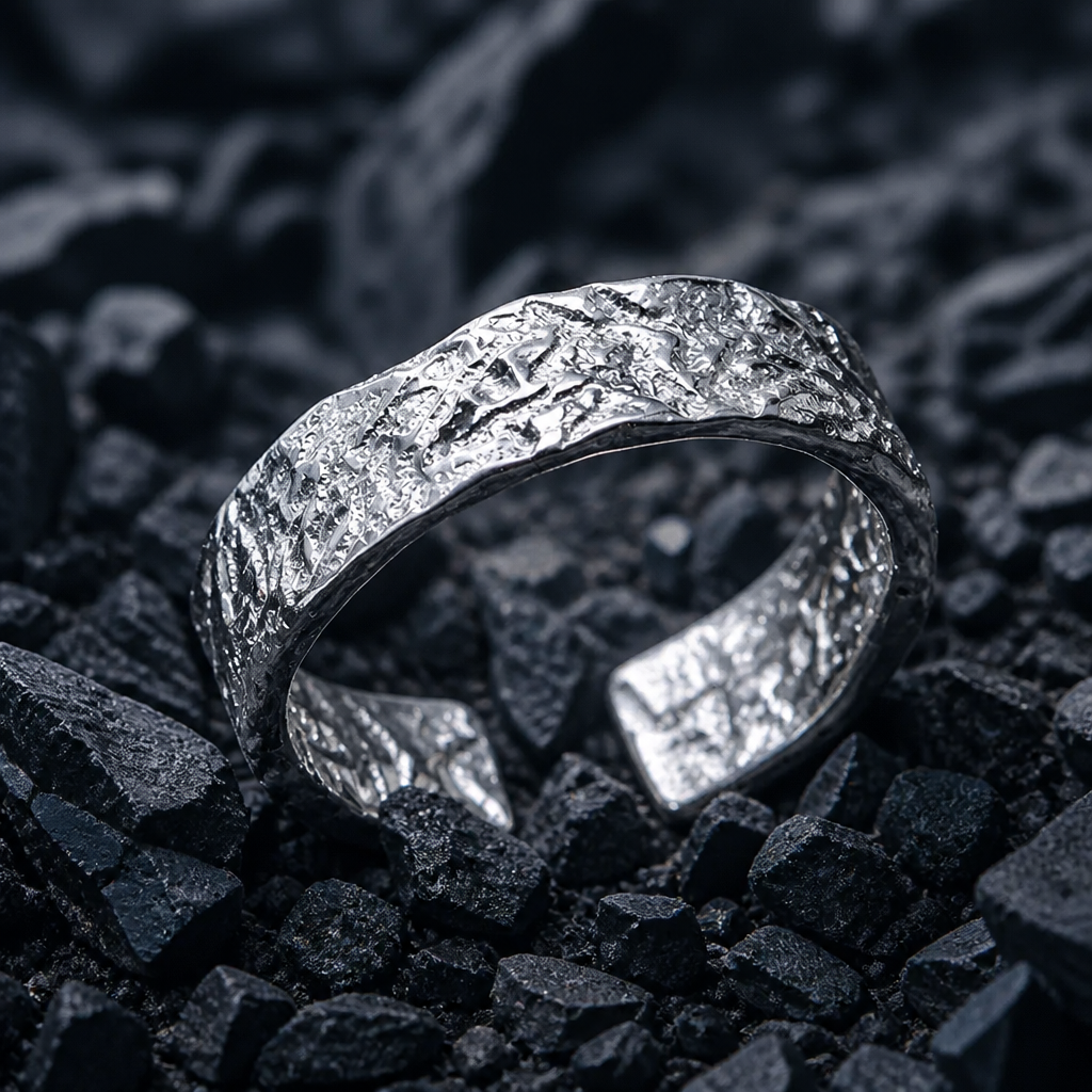Anello Frammento del Caos (Argento Puro s999)