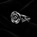 Anello Rosa Spina Noir (Argento s925)