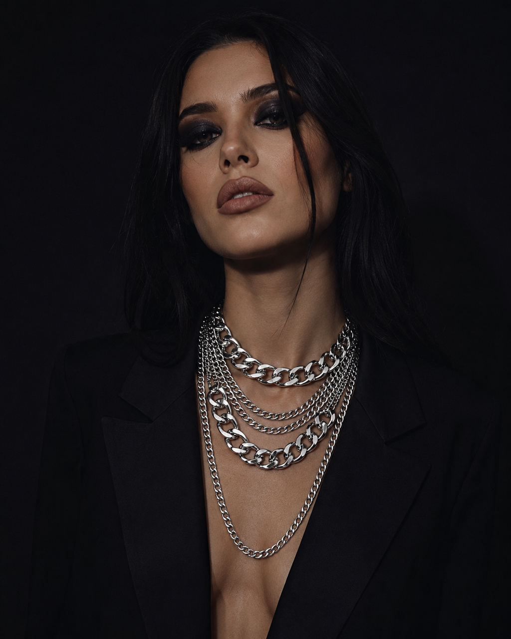Obsidian Empress • Layered Choker