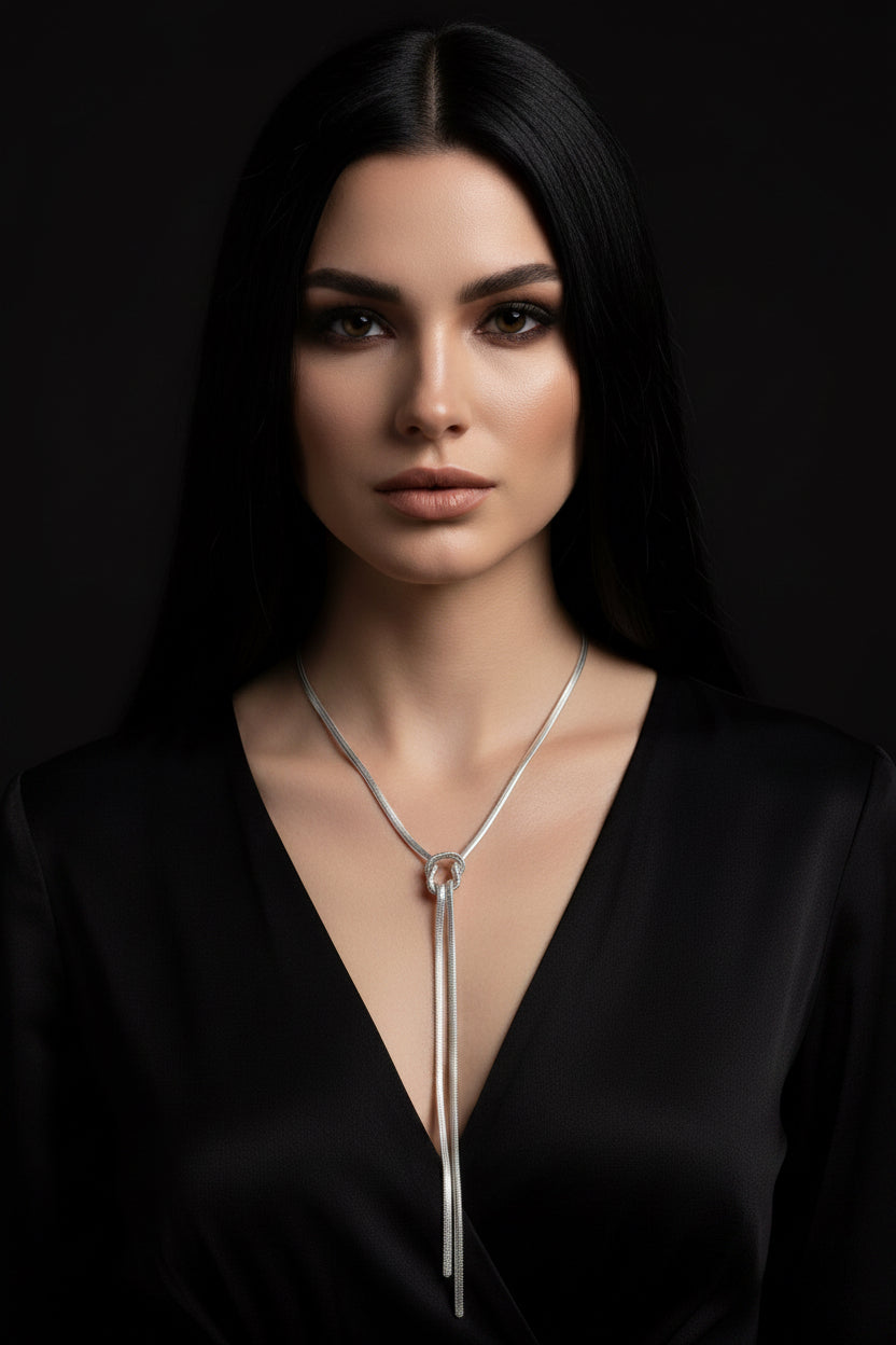 Collana Cravatta Liquida