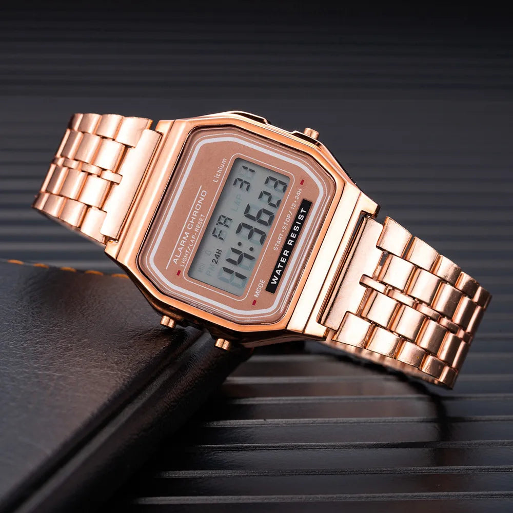 Orologio digitale in acciaio inossidabile