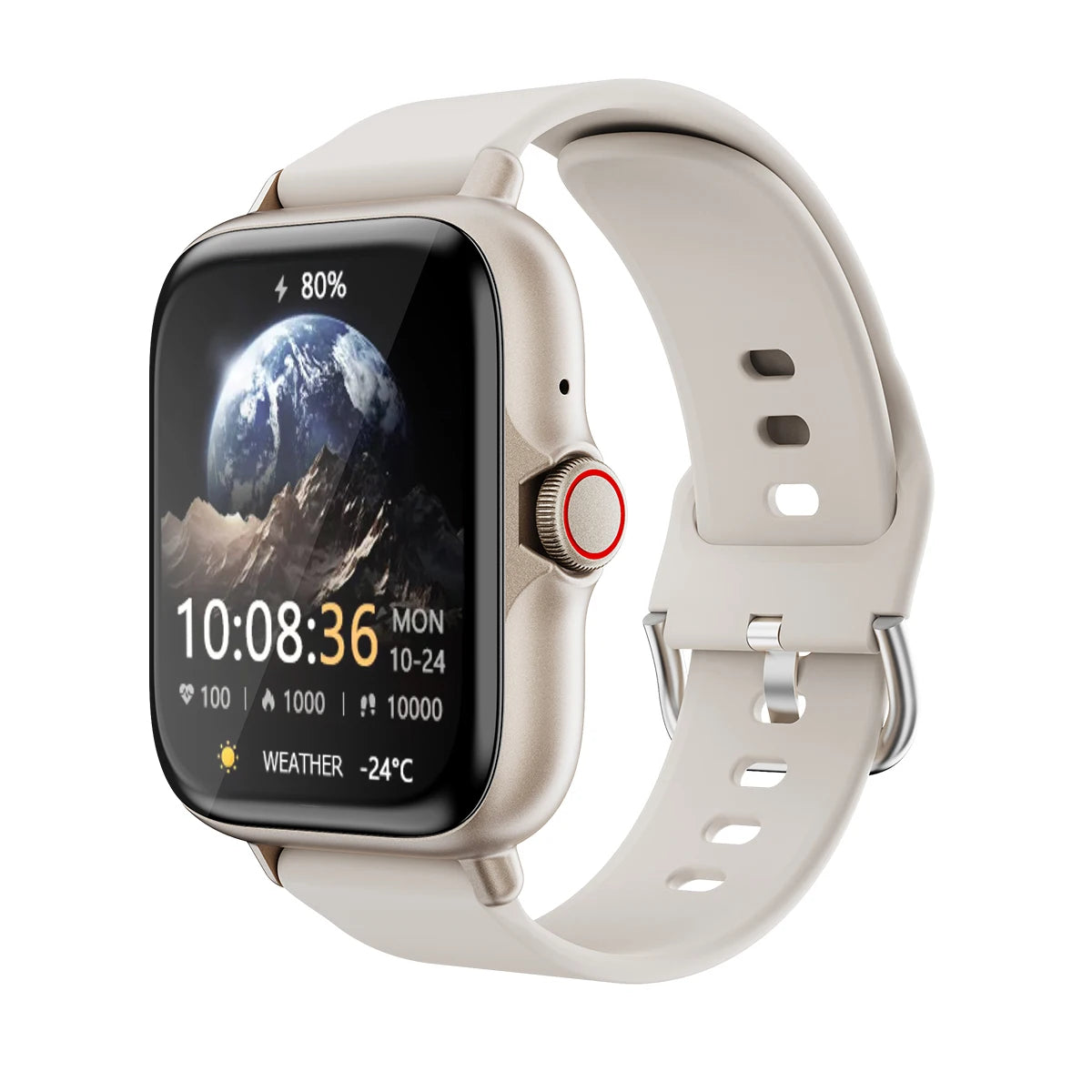 Smartwatch unisex con messaggio di risposta alla chiamata Monitoraggio del sonno Avvisi informativi contapassi sportivo per iPhone Android