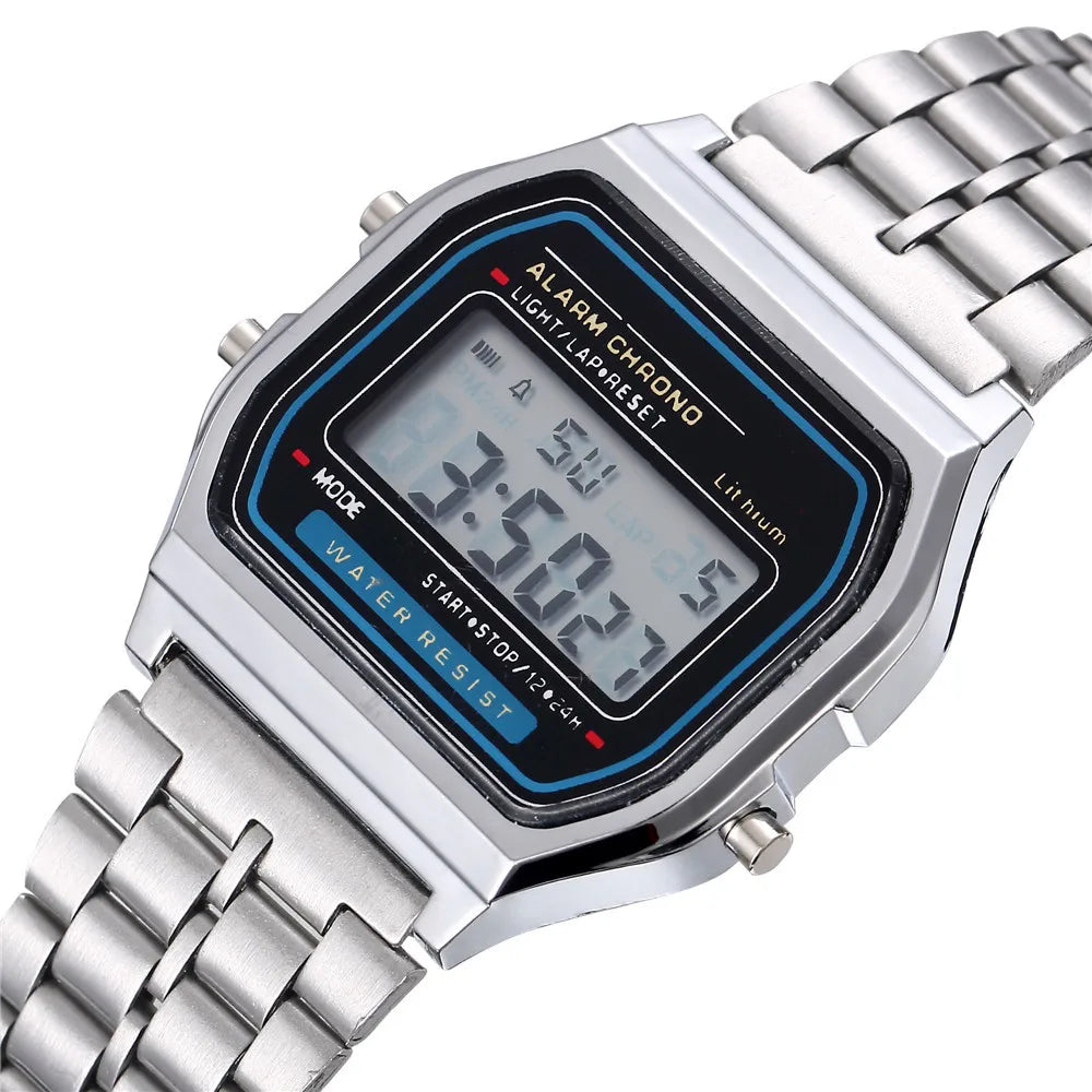 Orologio digitale in acciaio inossidabile