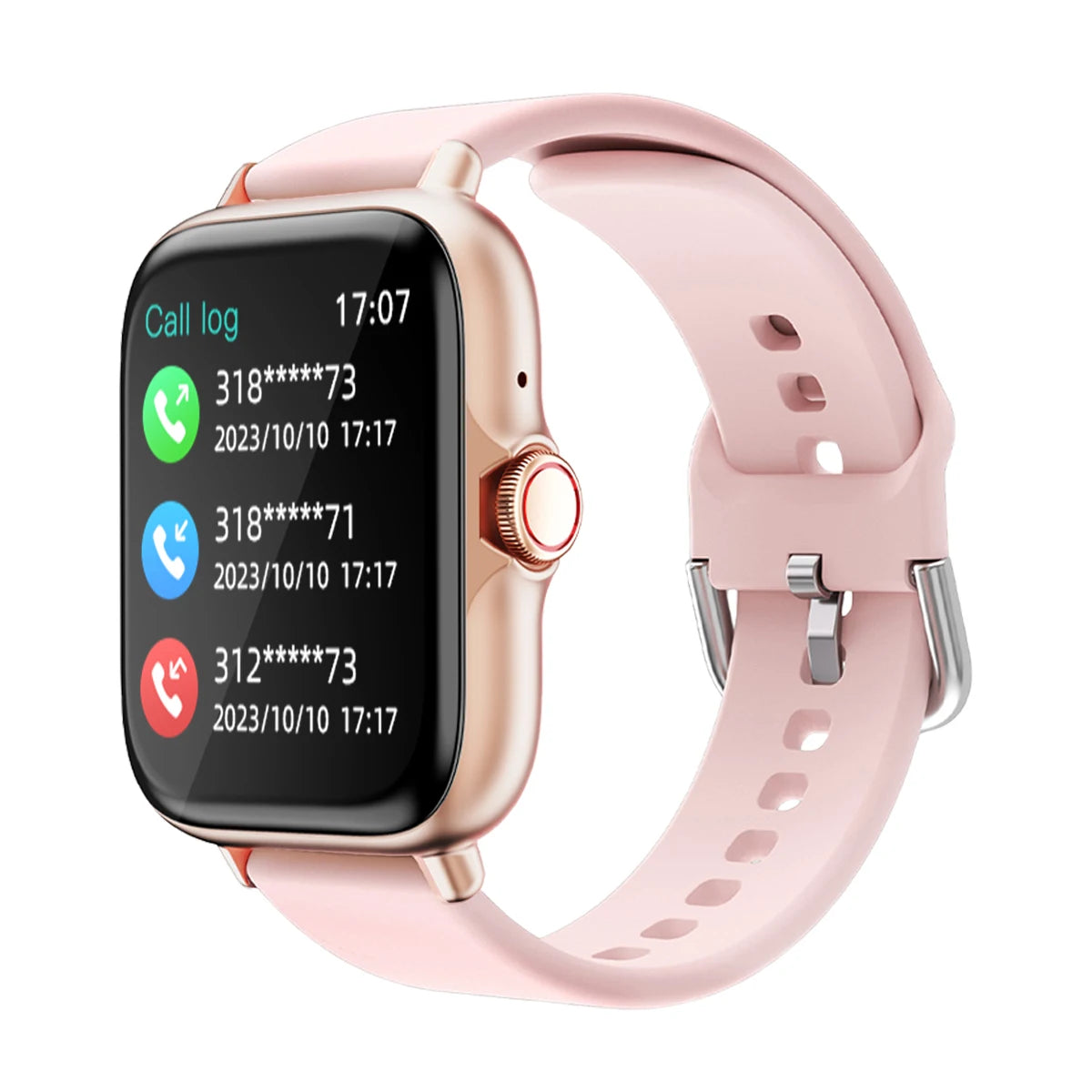 Smartwatch unisex con messaggio di risposta alla chiamata Monitoraggio del sonno Avvisi informativi contapassi sportivo per iPhone Android